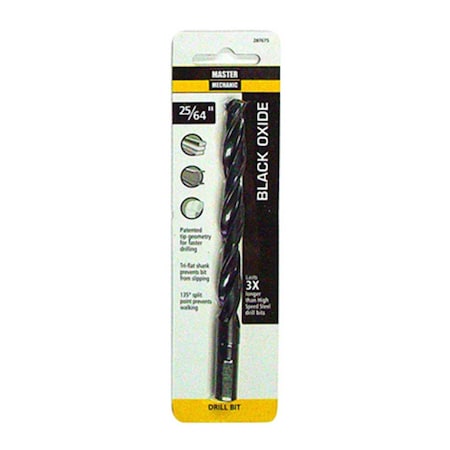 Swivel 0.39 x 5.12 in. Master Mechanic Oxide Drill Bit - Black SW3853426